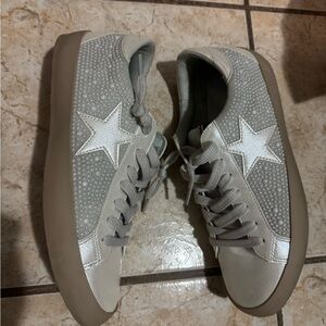 ShuShop Silver Star Sneakers